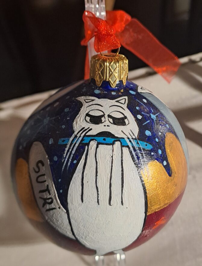 Palla di Natale con i Gatti Suonatori - immagine 2
