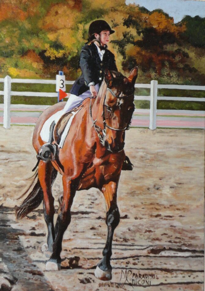 Ritratto Bambina a Cavallo